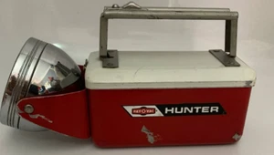Vintage Torch Flash Light Ray O Vac Hunter Red & Cream - Picture 1 of 10