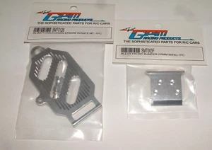 TEAM LOSI MINI-T 1.0 GPM SILVER ALUM LOT F BUMPER BATT HOLD DOWN SMT003, SMT0126 - Picture 1 of 3