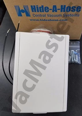 HIDE-A-HOSE GENUINE Hide A Hose central vacuum HS5000W WHITE Valve Kit, finish trim