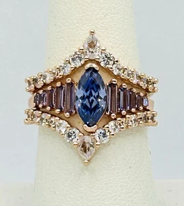 Bomb Party RBP8475 December 2024 A Star Is Revealed Rose Gold Plated Ring Sz 8 - Picture 1 of 5