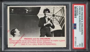 1965 DONRUSS FREDDIE & THE DREAMERS FREDDIE BUMBERSHOOT CANADA #64 PSA 5 - Picture 1 of 2