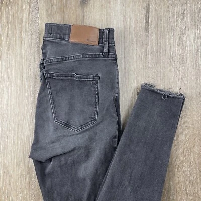 Madewell Jeans Womens Size 27T Tall 9” High-Rise Skinny Black Wash Denim Stretch - Image 1 of 4