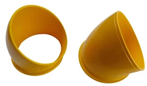 Lego Duplo 2 Stück Rohr in gelb Kugelbahn Rutsche Röhre Bogen Kurve 31195 Neu - Bild 1 von 1