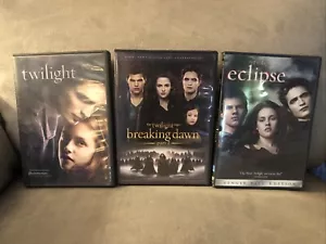 The Twilight Saga DVD’s. Twilight, Breaking Dawn Part 2, New Moon & Eclipse - Picture 1 of 12