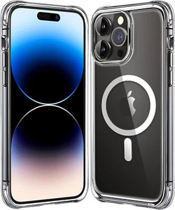 Mkeke Magnetic Clear for iPhone 14 Pro Max 6.7" Case, (FREE SHIPPING) - Picture 1 of 5