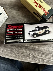 Liberty Classics Snap-On 1940 Ford Pickup Truck 1:25 Die Cast Coin Bank - Picture 1 of 5