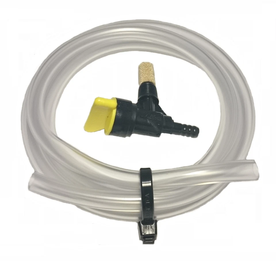 Fuel Tap & Fuel Pipe Hose, Atco, Qualcast, Suffolk, Webb Mowers, 1/4", KT041