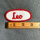 Vintage Leo Name Patch Work Uniform Tag Shop Worker 1960S 1970S