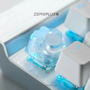 ZOMO PLUS 3D PRINTED RESIN SILICONE CAT PAW KEYCAP ABS SILICON ARTISAN ICE PINK - Picture 1 of 8