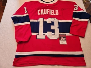 COLE CAUFIELD signed CANADIENS custom jersey JSA COA SIZE XL - Picture 1 of 4