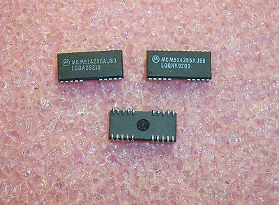 QTY (28) MCM514256AJ-80 MOTOROLA SOJ-20/26 256x4 PAGE MODE DRAM REFURBISHED - Image 1 of 3