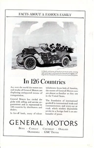 1924 Vintage print ad General Motor Buick Loaded car Chevrolet first aid auto ad - Picture 1 of 2