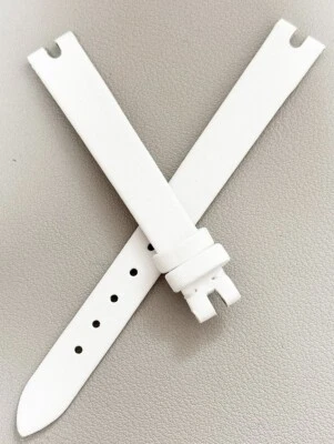 Correa de reloj para mujer Chopard 11 mm x 10 mm blanco satinado 105/70 B1617-0056 Foto 1 de 3