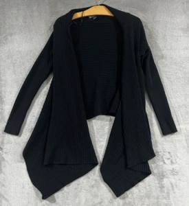 INC International Concepts Silk Angora Wool Cardigan Wrap Ribbed Pointed Hem S/M - Picture 1 of 6