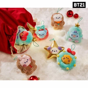 BTS BT21 Official Goods BABY 2021 HOLIDAY EDITION Mini Ornament + Tracking Num - Picture 1 of 4