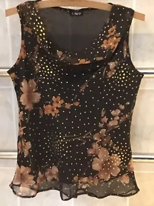 Ladies dressy top(size 12)by C.M.D - Picture 1 of 2