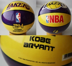 RARE 2011 NBA LOS ANGELES LAKERS KOBE BRYANT PLASTIC BALL BY STAR GREECE NEW ! - Picture 1 of 5