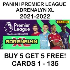 PANINI PREMIER LEAGUE ADRENALYN XL 2021/22 21/22 (CARDS 1 - 135)
