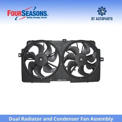 Conjunto de ventilador condensador radiador doble Oldsmobile Silhouette 1999-2000 4 mar Foto 1 de 4
