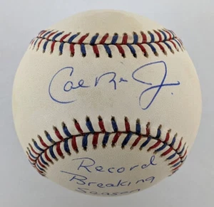 Cal Ripken Jr "Record Breaking Season" Signed Autographed '95 All-Star Game JSA - Picture 1 of 7