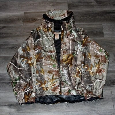 Russell Outdoors Camouflage Jacket Raintamer II Hunting Realtree Men's Size 2XL - Image 1 of 3