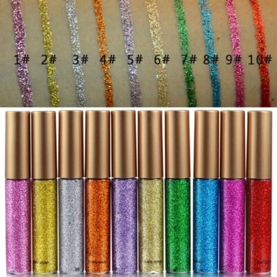 Metallic Sparkling Party Makeup Eye Liner Glitter Liquid Eyeliner Long-lasting - Image 1 of 4