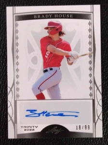 2022 Leaf Trinity Brady House Silver Foil 18/99 Auto Rookie NATIONALS #BA-BH1 - Picture 1 of 5