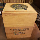 ANTONIO Y CLEOPATRA Wood Cigar Box VintaEe with Dividers SUPREME MADURO