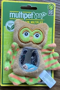 Multipet Cat Toy Brown Owl  (Contains Catnip) Mirror - Picture 1 of 1