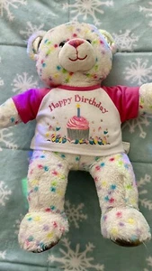 Birthday Build A Bear Confetti BAB W Tee Shirt Cupcake On Foot 16” - Picture 1 of 8