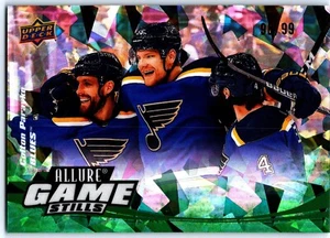 🏒 22-23 UPPER DECK ALLURE GAME STILLS GREEN - COLTON PARAYKO /99 #GS-9 BLUES - Picture 1 of 2