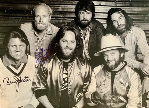 Mike Love & Bruce Johnston HAND SIGNED 16x12 Beach Boys Photograph IN PERSON COA Cover