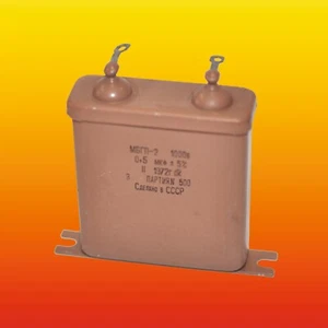 0.5 uF 1000 V 5% RUSSIAN PAPER IN OIL PIO AUDIO CAPACITOR MBGP-2 МБГП-2 - Picture 1 of 2