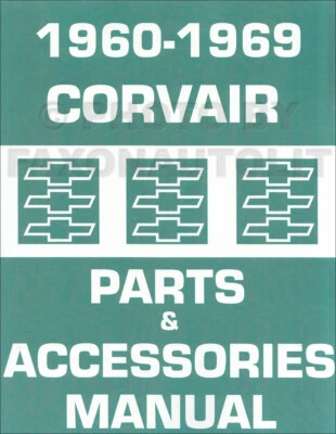 1960-1969 Corvair Illustrato Master Parti Libro Auto Van Monza Chevrolet Catalog - Immagine 1 di 2