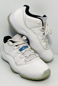 Air Jordan 11 High Retro Blanco/Azul Universitario Para Hombre