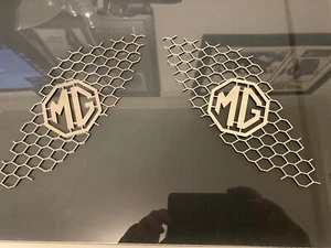 Mg Tf Air Intake Grille Vent Upgrade Set Crome Finish New - Picture 1 of 4