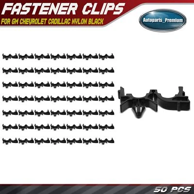 50x Sujetadores de cableado de retención de clip de enrutamiento de telar de alambre de nailon para GM Chevy Cadillac Foto 1 de 4