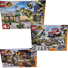 LEGO Jurassic World T-Rex Dinozaur Breakout Bike Chase 76944 76945 76946 Zestaw