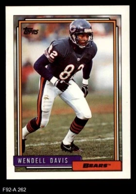 1992 Topps #262 Wendell Davis Bears LSU 8 - NM/MT - Image 1 of 2
