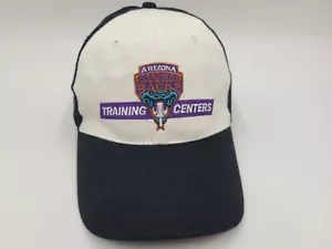 Cappello Berretto Vintage Arizona Diamondbacks Training Centers Regolabile MLB Bianco Nero - Foto 1 di 12