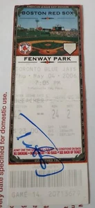 TROT NIXON 2004 WS CHAMP BOSTON RED SOX SIGNED FENWAY PARK TICKET DIRT DOGS 04WS - Picture 1 of 2