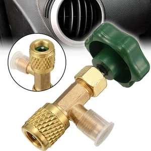 Nuevo abridor de botellas con válvula de grifo de lata de aire acondicionado de calidad 1 pieza gas verde y dorado de alta calidad - Imagen 1 de 8