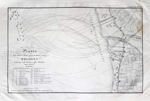 c1820 Seeschacht Boulogne-sur-Mer 1801 Nelson Napoleon Lithographie-Schlachtplan - Picture 1 of 1