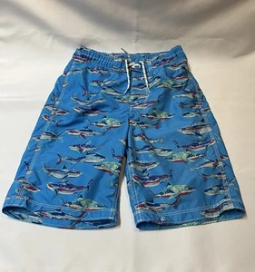 Gap Kids Boys Swim Trunks Shark Print sz XL (12) - Picture 1 of 6