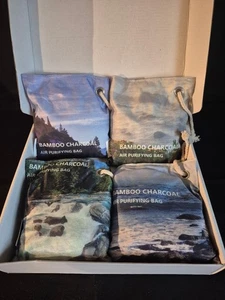 4 Air Purifying Bags Bamboo Charcoal Made By Buenall In Box - Picture 1 of 3