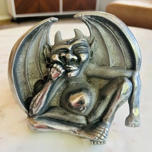 Gothic Gargoyle Metal Art Trailer Hitch Cover - Picture 1 of 9