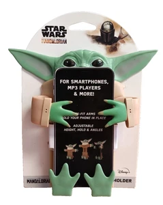 The Mandalorian Baby Yoda Smartphone Holder Star Wars MP3 Player Disney Flex - Picture 1 of 4