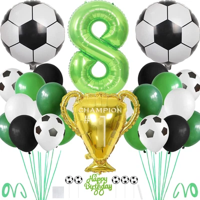 Feste Di Compleanno a Tema Calcio per Ragazzi Bambini - Palloncini Foil Verdi Nu - Immagine 1 di 4