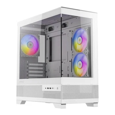 ANTEC CX500M Micro Tower Gaming Case, White, ARGB, 2  x USB 3.0 / 1 x USB Type-C - Image 1 of 3