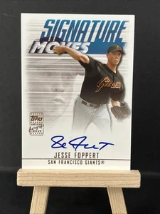 Tarjeta de béisbol autografiada firmada por Jesse Foppert 2003 TOPPS SMA-JF INSERT GIANTS - Imagen 1 de 2